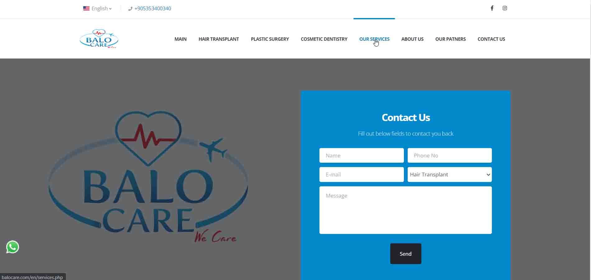 Balo Care Website