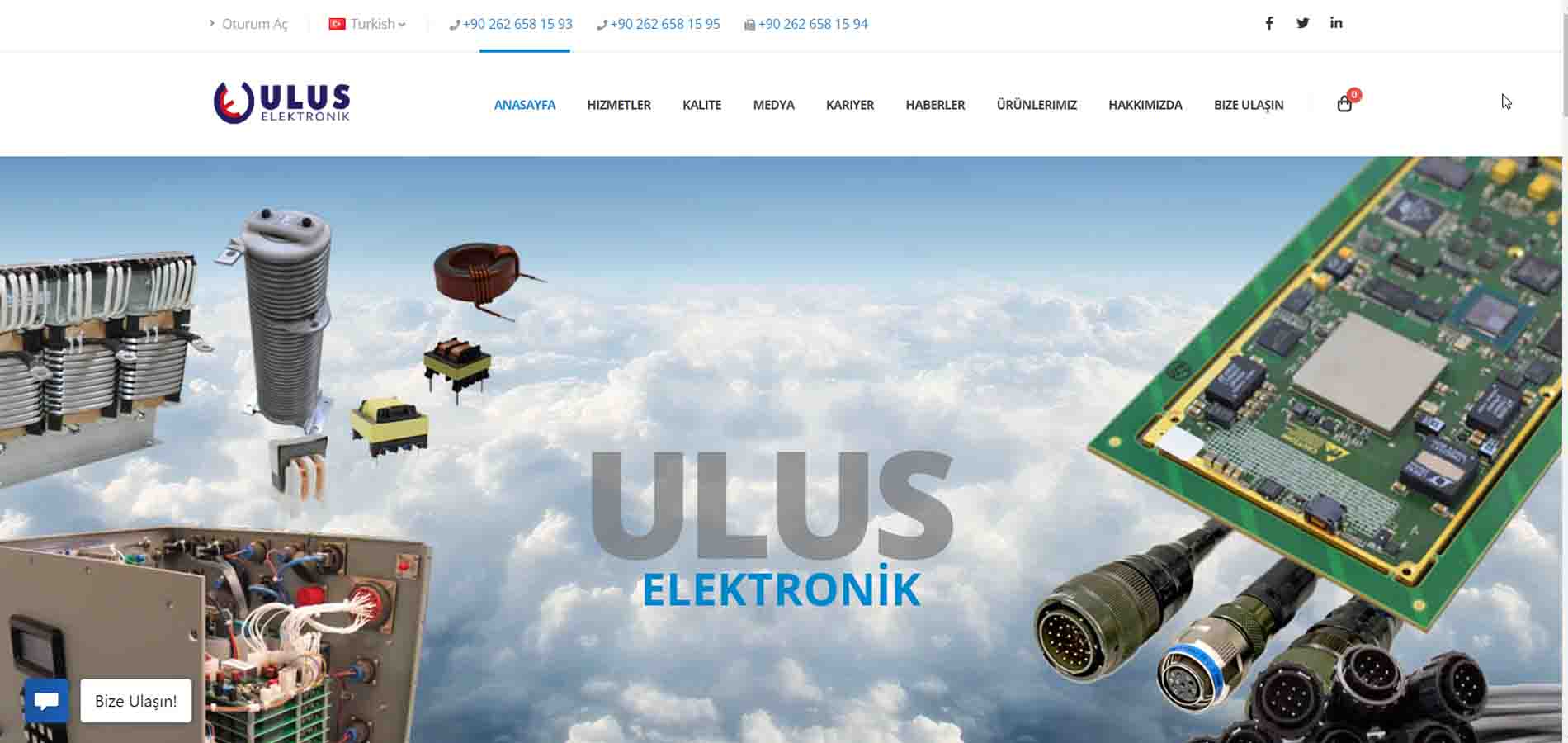 Ulus Elektronik Website